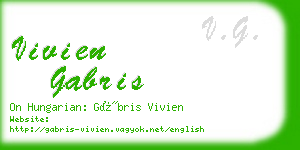 vivien gabris business card